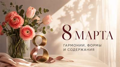 С 8 Марта! Гармония формы и содержания