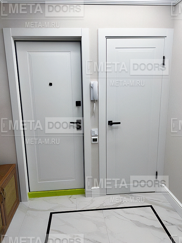 Фото металлических дверей с отделкой МДФ | META DOORS