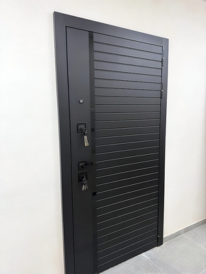 Дверь черного цвета