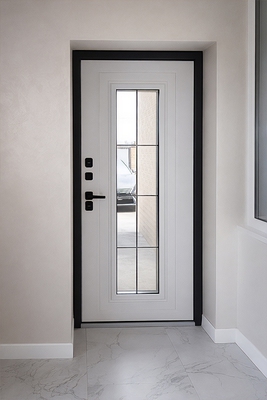 Дверь с длинным стеклом