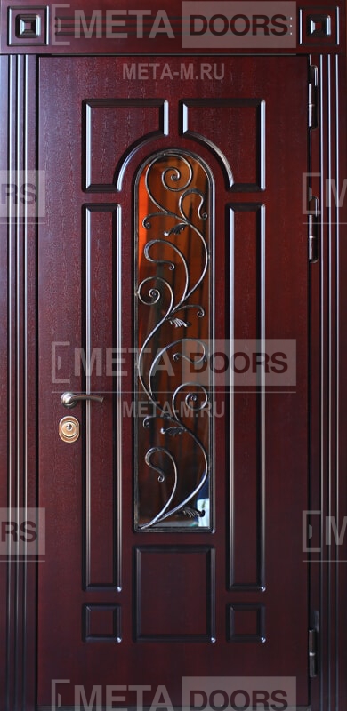 Дверь с ковкой Арт-ММ159