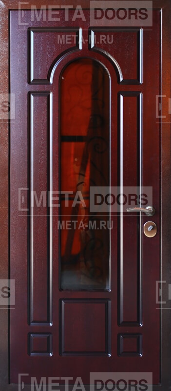 Дверь с ковкой Арт-ММ159