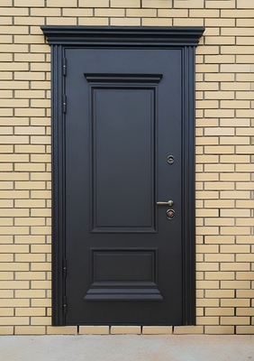 Дверь с металлобагетом