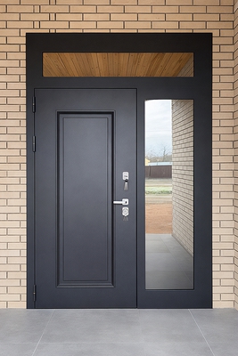 Дверь с остеклением сбоку и сверху