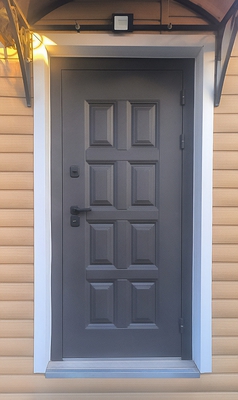 Дверь с рисунком на металле