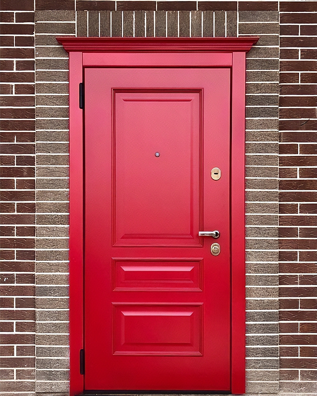 Красная дверь МДФ