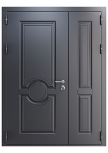 Полуторная дверь с багетным декором Арт-ММ1113