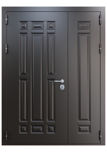 Полуторная дверь с полотнами филенчатого типа Арт-ММ1110