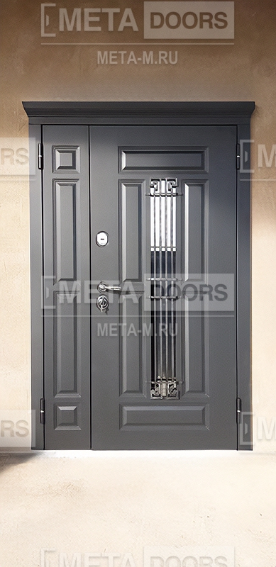 Фото металлических дверей с отделкой МДФ | META DOORS