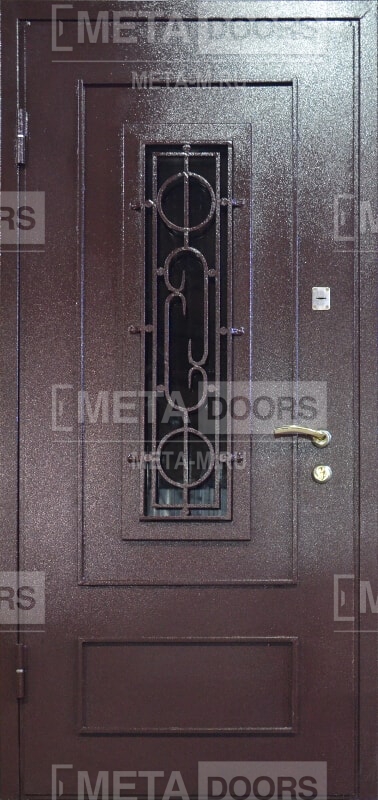 Дверь с ковкой Арт-ММ187