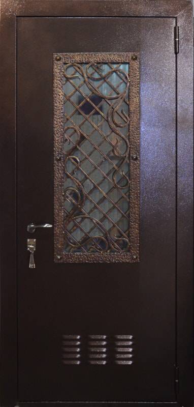 Арт-ММ190 Дверь с ковкой
