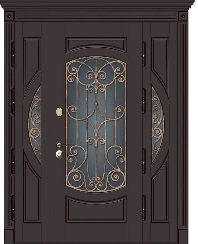 Арт-ММ1062 Дверь с терморазрывом и ковкой