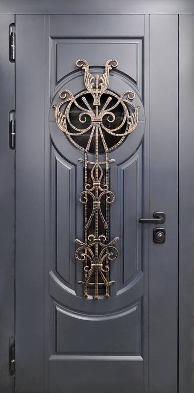 Арт-ММ1063 Дверь с терморазрывом и ковкой