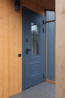 Термодверь со стеклопакетом