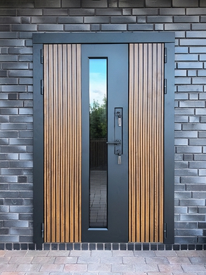 Уличная дверь с биометрическим замком